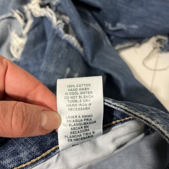 Uniq by Litz Distressed Flared Jeans Women's Size 27 - Picture 12 of 14